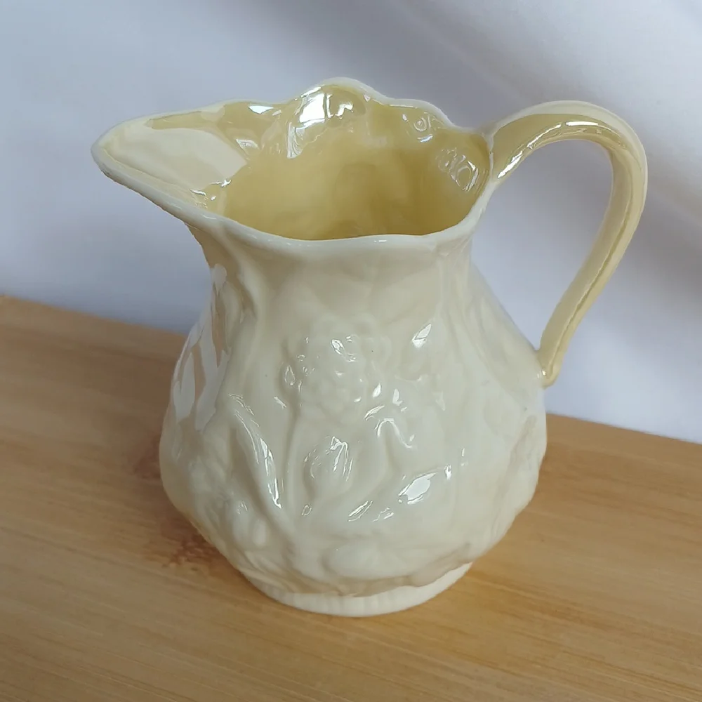 Vintage Belleek Porcelain Creamer Ireland